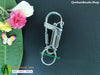 Stainless steel handmade keychains - Central Hyacinth stainless steel body beads