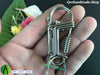 Stainless steel handmade keychains - Central Hyacinth stainless steel body beads