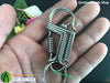 Stainless steel handmade keychains - Central grain loxo