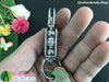 Handmade stainless steel keychains - Fortune center and 8mm center beads